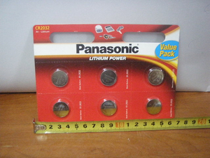 baterie PANASONIC  CR-2032 6szt