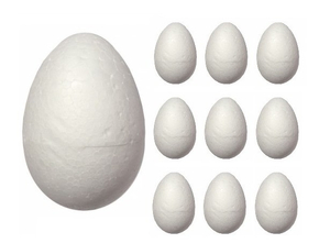  jajka styropianowe stojące  12cm 6szt.  | BJS-12