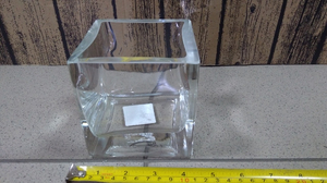 świecznik / wazon szklany 10x10 cm