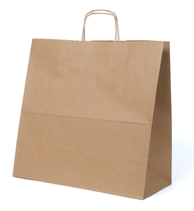torba zakupowa papierowa brązowa  eco 32 x 17 x 39 cm - 25 szt.